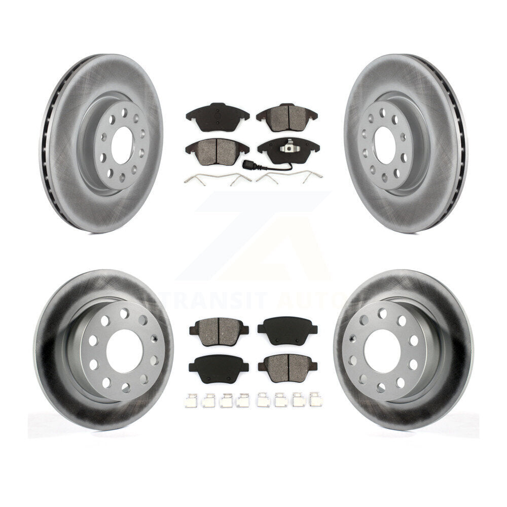 Transit Auto KGS-100905 Disc Brake Kit for 2017-2018 Volkswagen Jetta - Front and Rear