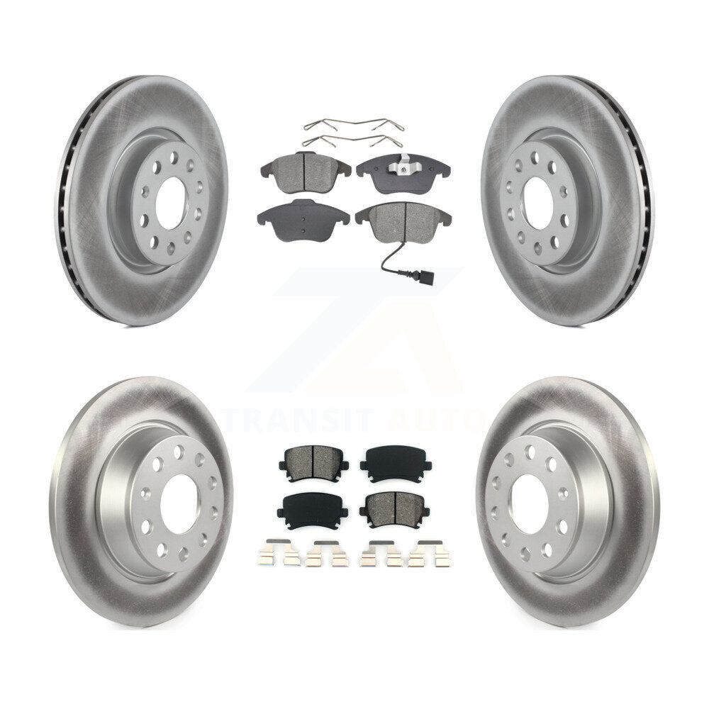 Transit Auto KGS-100907 Disc Brake Kit for 2009-2018 Volkswagen Tiguan Limited, Audi Q3 and More - Front and Rear