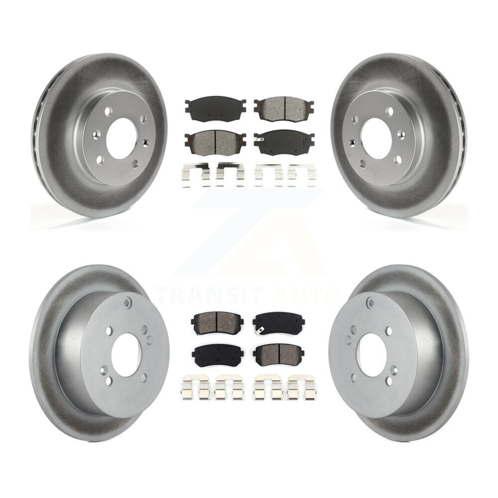 Transit Auto KGS-100920 Disc Brake Kit for 2006-2010 Hyundai Accent, Kia Rio, Kia Rio5 - Front and Rear