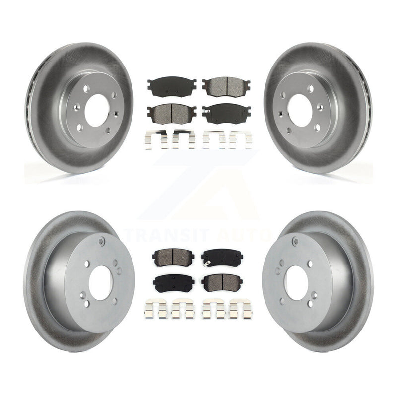 Transit Auto KGS-100920 Disc Brake Kit for 2006-2010 Hyundai Accent, Kia Rio, Kia Rio5 - Front and Rear