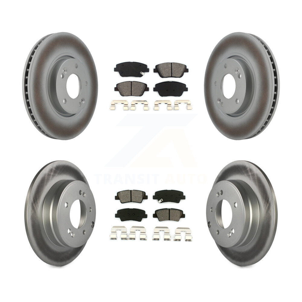 Transit Auto KGS-100932 Disc Brake Kit for 2011-2016 Kia Optima, Hyundai Sonata - Front and Rear