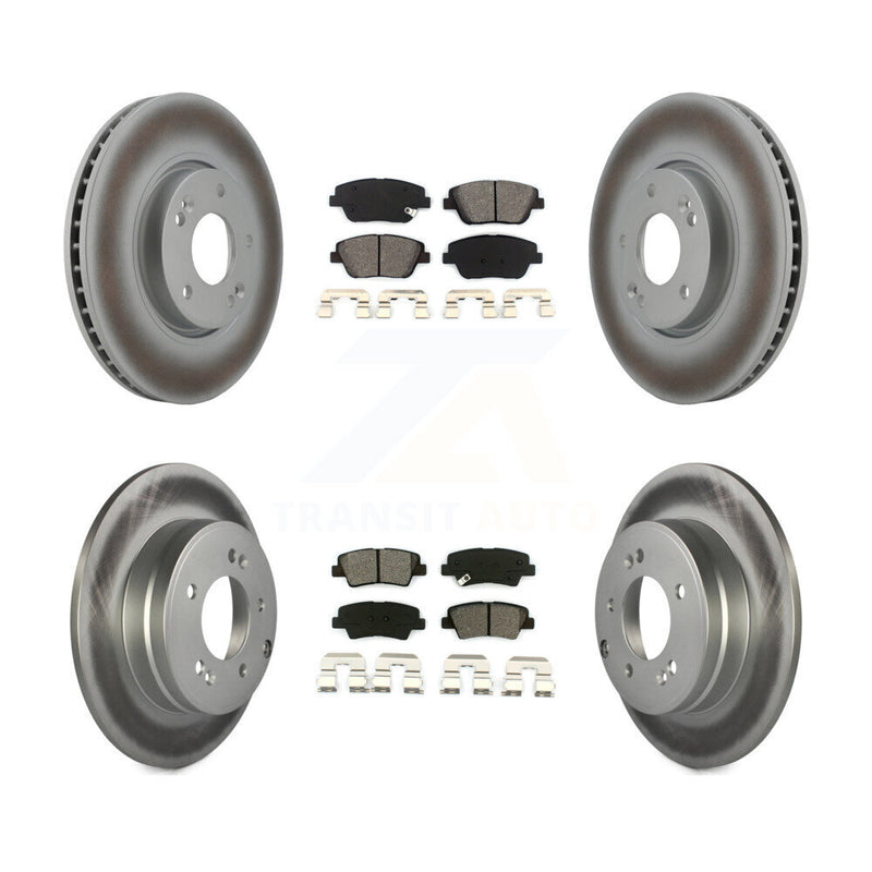 Transit Auto KGS-100932 Disc Brake Kit for 2011-2016 Kia Optima, Hyundai Sonata - Front and Rear