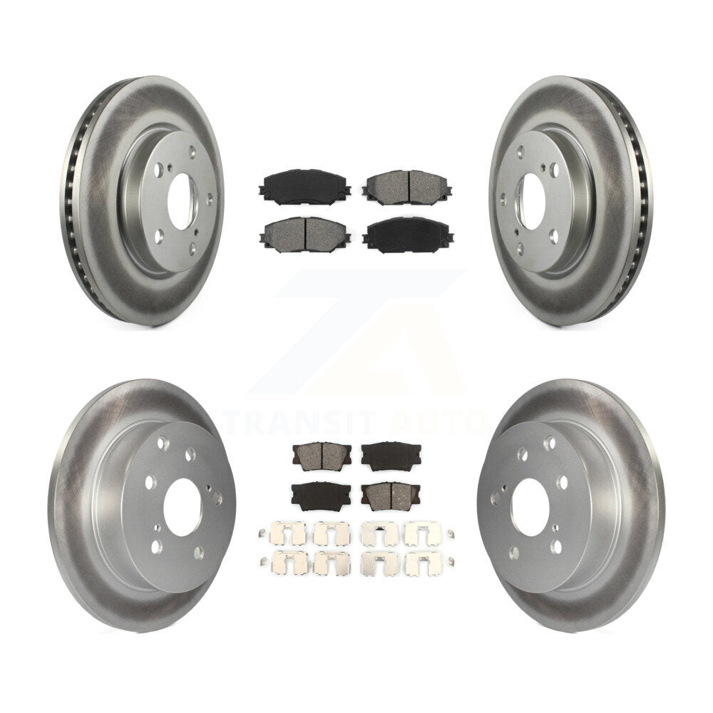 Transit Auto KGS-100950 Disc Brake Kit for 2006-2018 Toyota RAV4, Lexus HS250h - Front and Rear