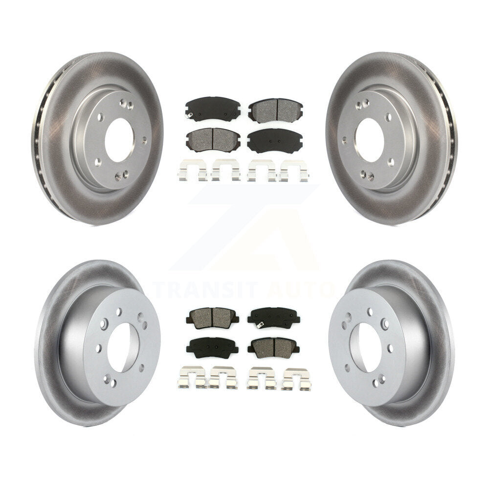 Transit Auto KGS-100959 Disc Brake Kit for 2010 Hyundai Elantra - Front and Rear