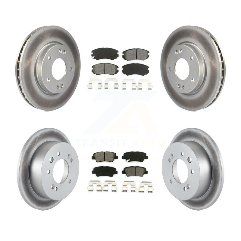 Transit Auto KGS-100959 Disc Brake Kit for 2010 Hyundai Elantra - Front and Rear