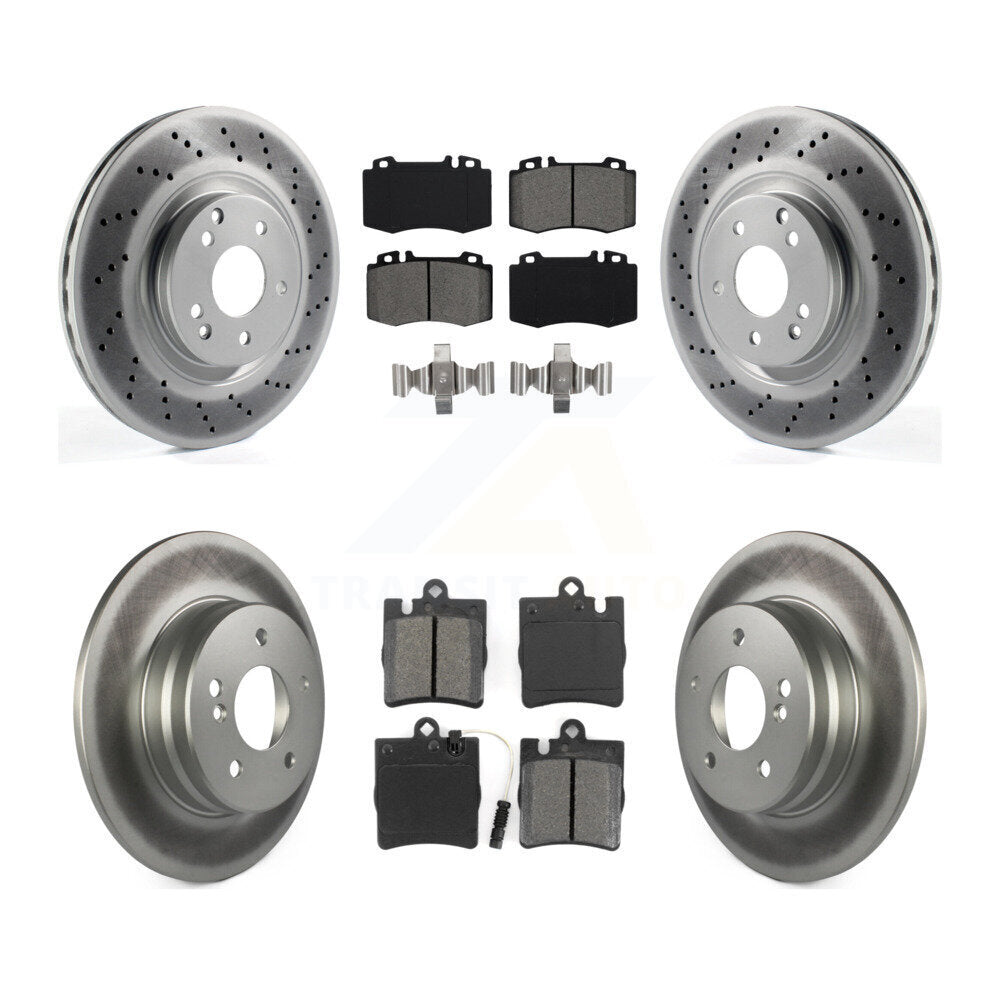 Transit Auto KGS-100968 Disc Brake Kit for 2003-2006 Mercedes-Benz SLK350, Mercedes-Benz C230, Mercedes-Benz C320 - Front and Rear