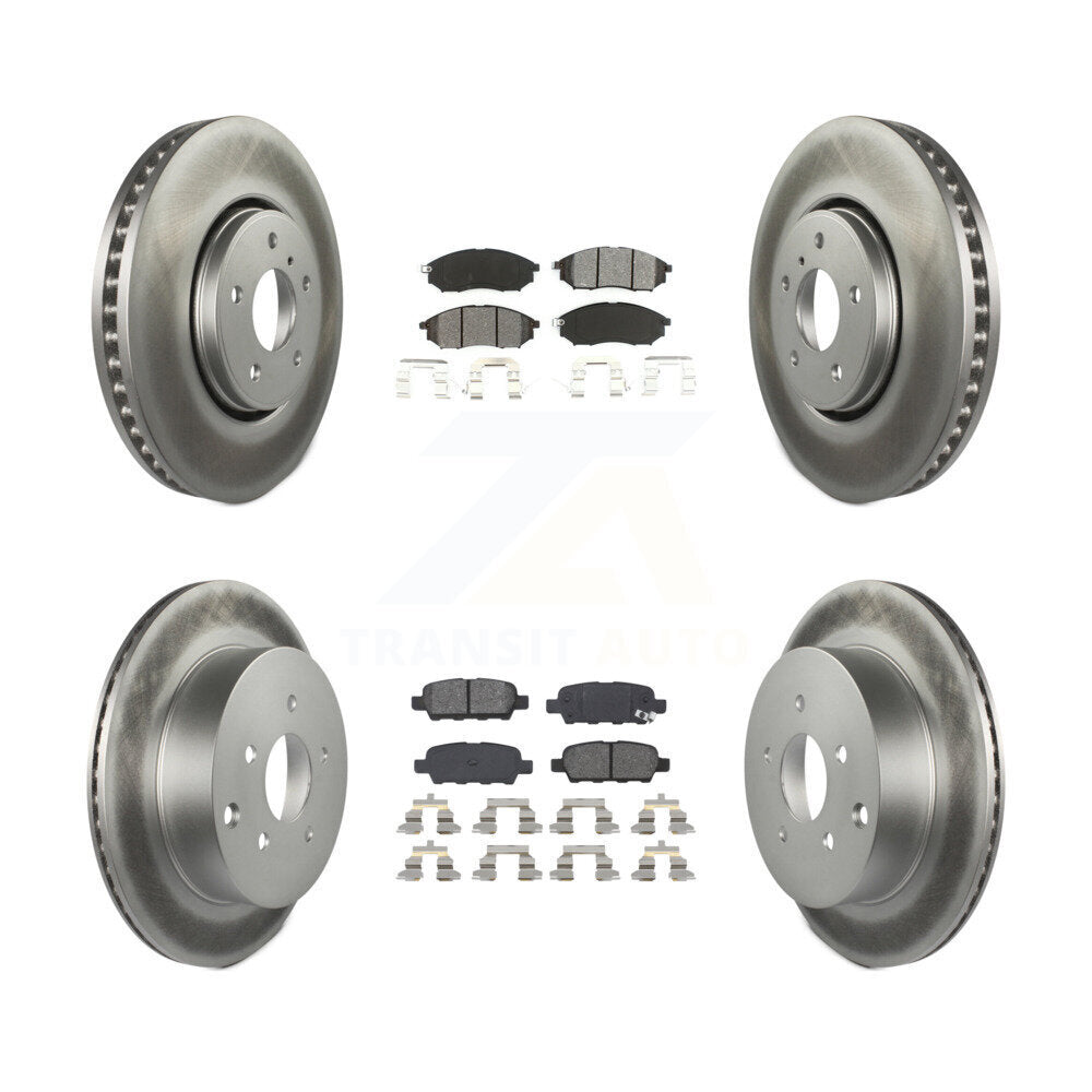 Transit Auto KGS-100980 Disc Brake Kit for 2006-2013 INFINITI FX37, INFINITI FX35, INFINITI FX45 - Front and Rear