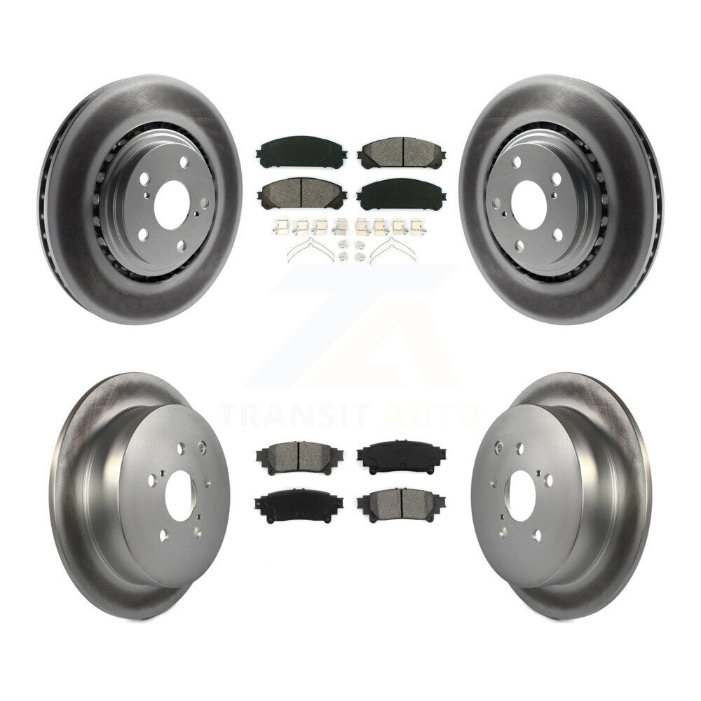Transit Auto KGS-101008 Disc Brake Kit for 2010-2020 Toyota Highlander, Toyota Sienna and More - Front and Rear