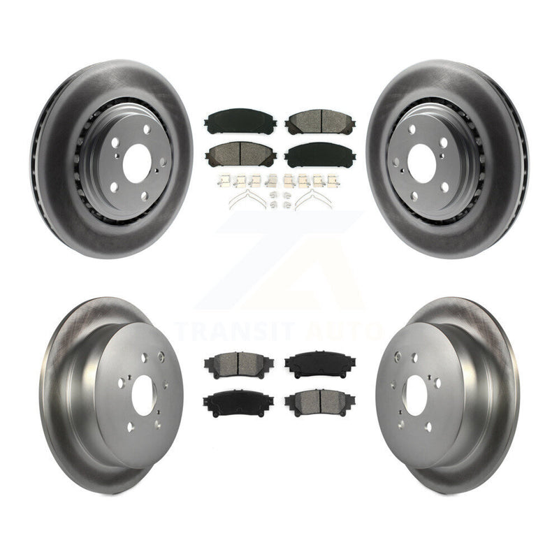 Transit Auto KGS-101008 Disc Brake Kit for 2010-2020 Toyota Highlander, Toyota Sienna and More - Front and Rear