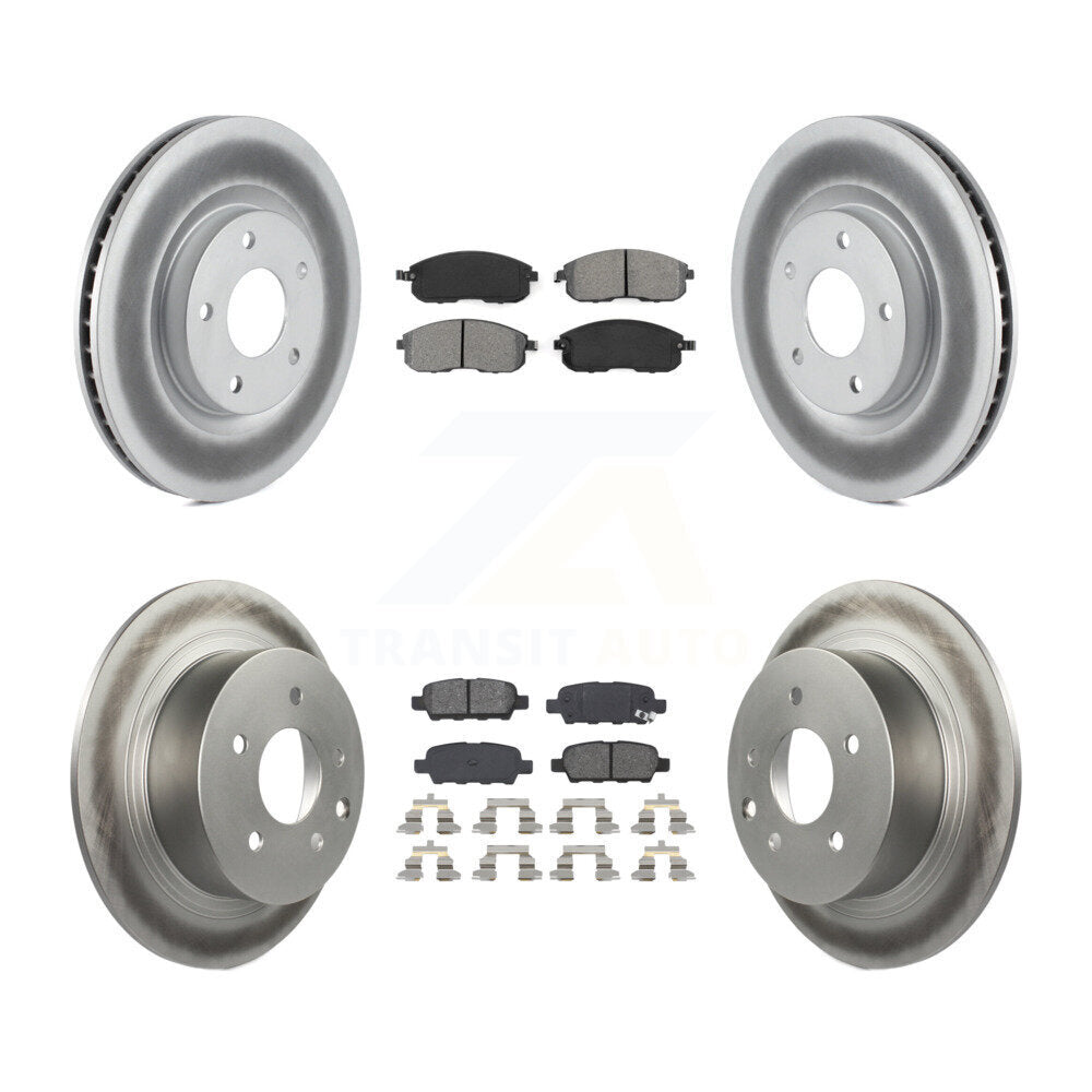 Transit Auto KGS-101010 Disc Brake Kit for 2007-2012 Nissan Sentra - Front and Rear