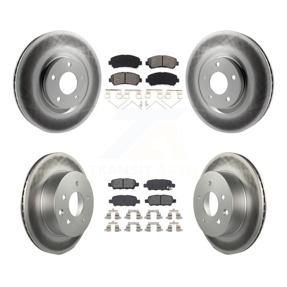 Transit Auto KGS-101012 Disc Brake Kit for 2014-2017 Nissan Juke - Front and Rear