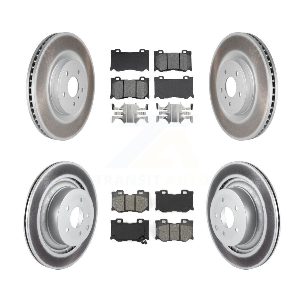 Transit Auto KGS-101022 Disc Brake Kit for 2009-2013 INFINITI G37 - Front and Rear