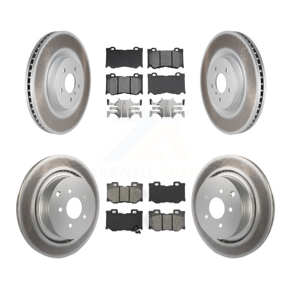 Transit Auto KGS-101023 Disc Brake Kit for 2009-2013 INFINITI FX50 - Front and Rear