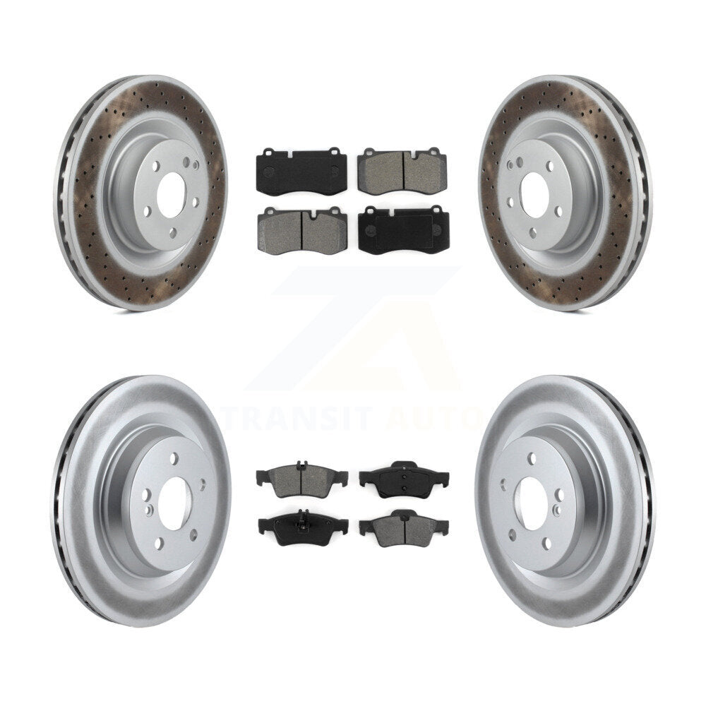 Transit Auto KGS-101041 Disc Brake Kit for 2007-2014 Mercedes-Benz S350, Mercedes-Benz S550 and More - Front and Rear