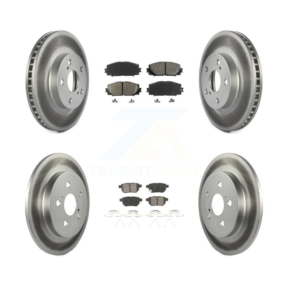 Transit Auto KGS-101042 Disc Brake Kit for 2010-2015 Toyota Prius Plug-In, Lexus CT200h, Toyota Prius - Front and Rear