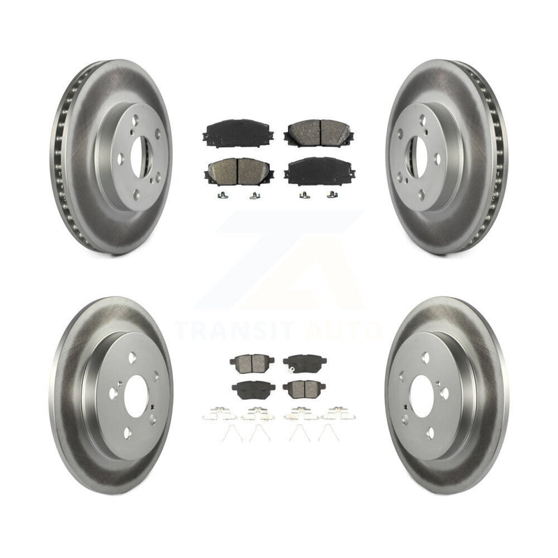 Transit Auto KGS-101042 Disc Brake Kit for 2010-2015 Toyota Prius Plug-In, Lexus CT200h, Toyota Prius - Front and Rear