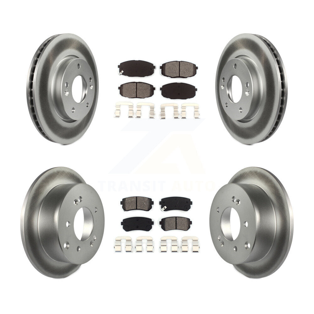 Transit Auto KGS-101044 Disc Brake Kit for 2010-2013 Kia Forte5, Kia Forte, Kia Forte Koup - Front and Rear