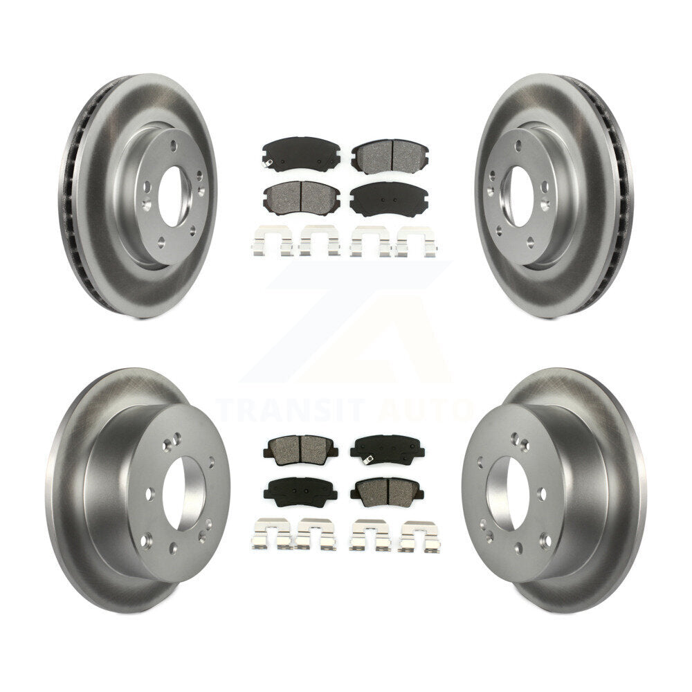Transit Auto KGS-101046 Disc Brake Kit for 2010-2011 Kia Soul - Front and Rear