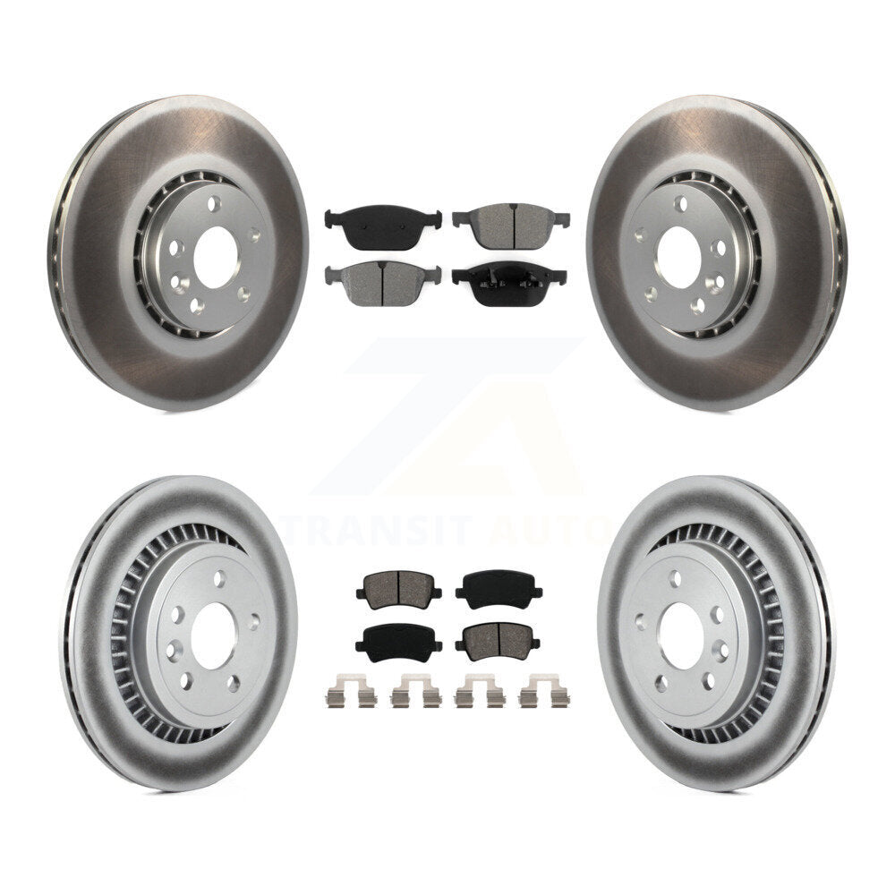 Transit Auto KGS-101049 Disc Brake Kit for 2010-2015 Volvo XC60 - Front and Rear