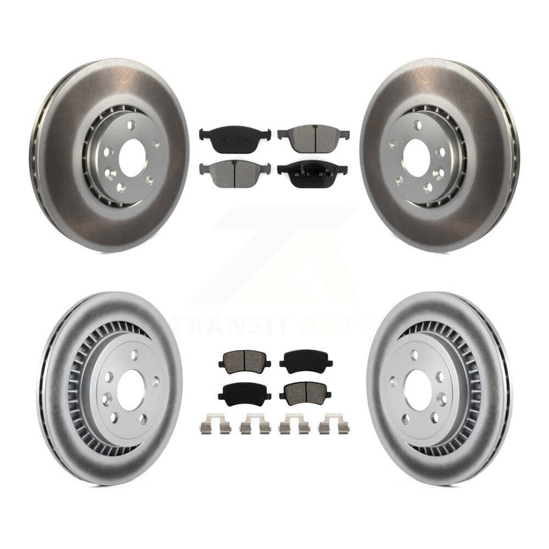 Transit Auto KGS-101049 Disc Brake Kit for 2010-2015 Volvo XC60 - Front and Rear