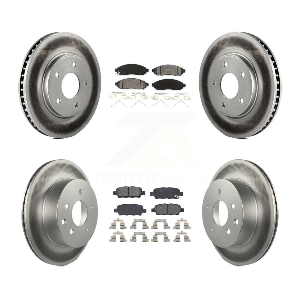 Transit Auto KGS-101068 Disc Brake Kit for 2011-2014 Nissan LEAF - Front and Rear