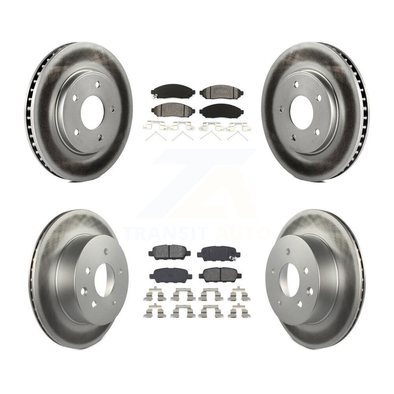 Transit Auto KGS-101068 Disc Brake Kit for 2011-2014 Nissan LEAF - Front and Rear
