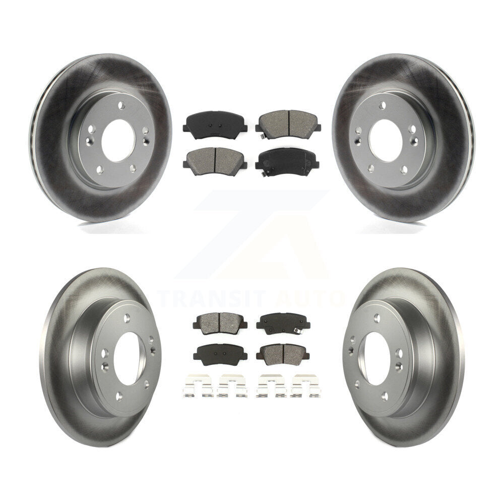 Transit Auto KGS-101071 Disc Brake Kit for 2011-2016 Hyundai Elantra GT, Kia Forte and More - Front and Rear