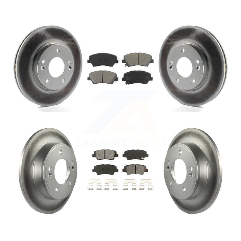 Transit Auto KGS-101071 Disc Brake Kit for 2011-2016 Hyundai Elantra GT, Kia Forte and More - Front and Rear