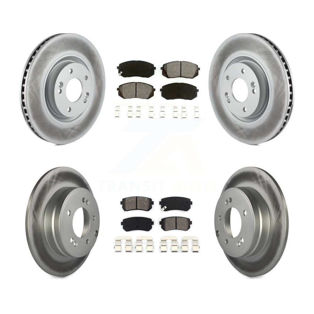 Transit Auto KGS-101073 Disc Brake Kit for 2014-2017 Hyundai Tucson, Kia Cadenza - Front and Rear