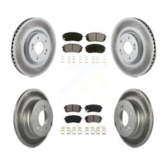 Transit Auto KGS-101073 Disc Brake Kit for 2014-2017 Hyundai Tucson, Kia Cadenza - Front and Rear