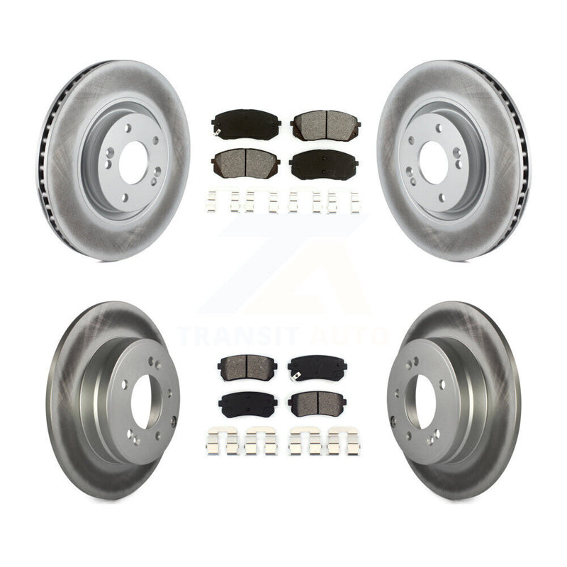 Transit Auto KGS-101073 Disc Brake Kit for 2014-2017 Hyundai Tucson, Kia Cadenza - Front and Rear