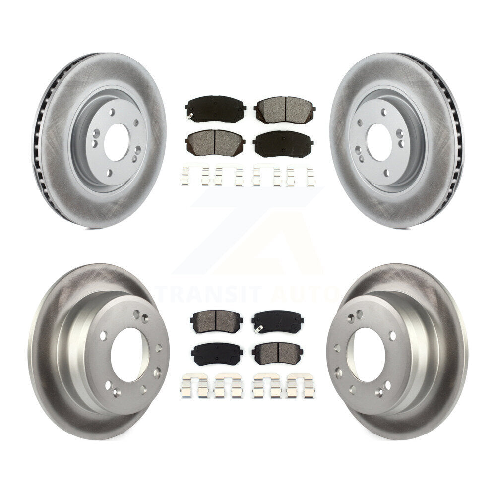 Transit Auto KGS-101074 Disc Brake Kit for 2015 Hyundai Tucson - Front and Rear