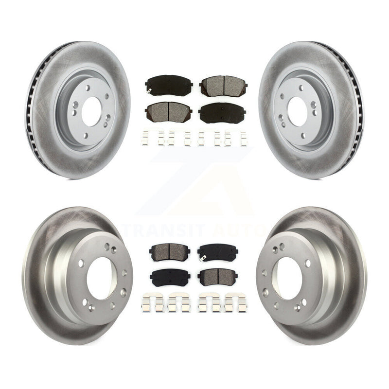 Transit Auto KGS-101074 Disc Brake Kit for 2015 Hyundai Tucson - Front and Rear