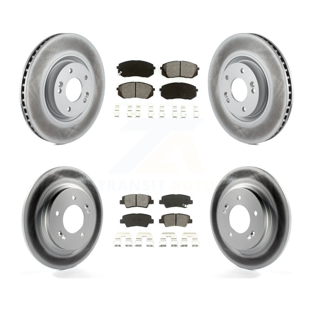 Transit Auto KGS-101075 Disc Brake Kit for 2014-2016 Hyundai Sonata, Kia Cadenza - Front and Rear