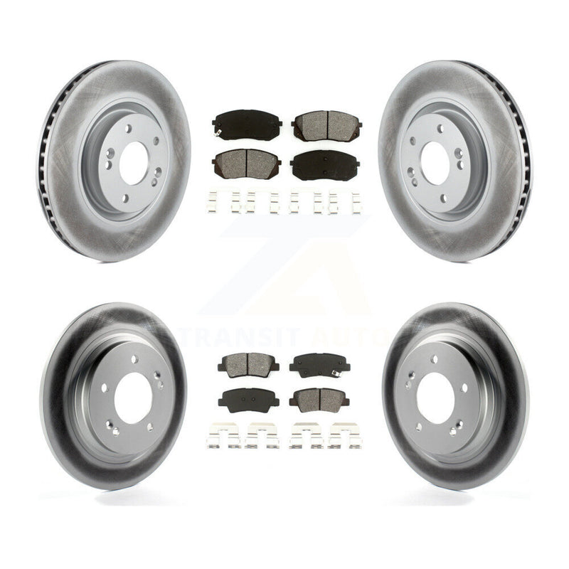 Transit Auto KGS-101075 Disc Brake Kit for 2014-2016 Hyundai Sonata, Kia Cadenza - Front and Rear