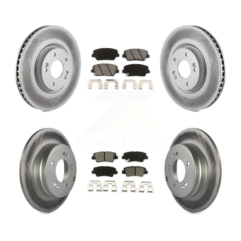 Transit Auto KGS-101078 Disc Brake Kit for 2012-2017 Hyundai Azera - Front and Rear