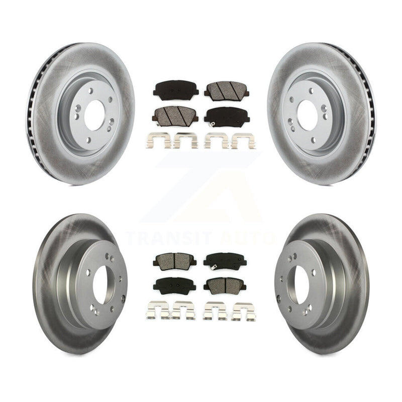 Transit Auto KGS-101078 Disc Brake Kit for 2012-2017 Hyundai Azera - Front and Rear