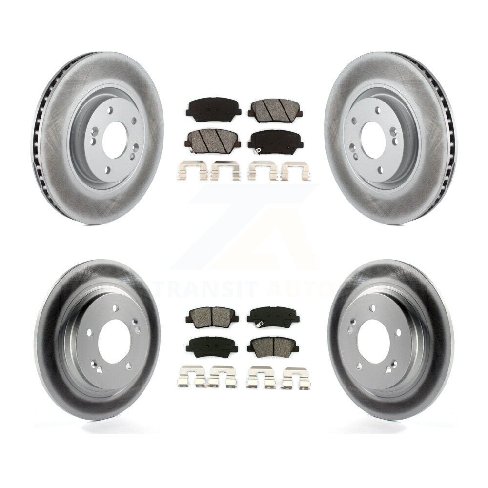 Transit Auto KGS-101079 Disc Brake Kit for 2016-2017 Hyundai Azera - Front and Rear