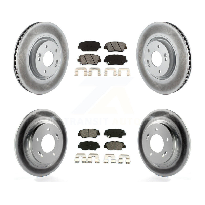 Transit Auto KGS-101079 Disc Brake Kit for 2016-2017 Hyundai Azera - Front and Rear