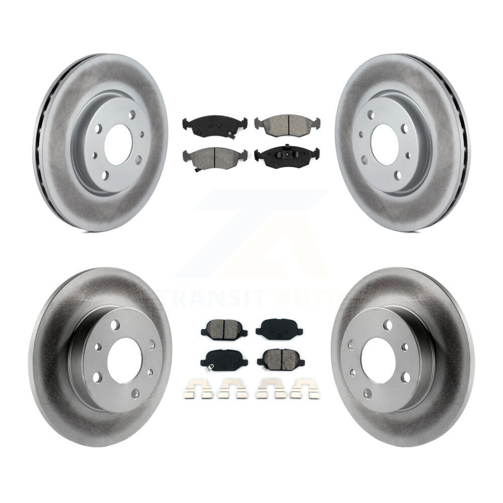 Transit Auto KGS-101083 Disc Brake Kit for 2012-2017 Fiat 500 - Front and Rear