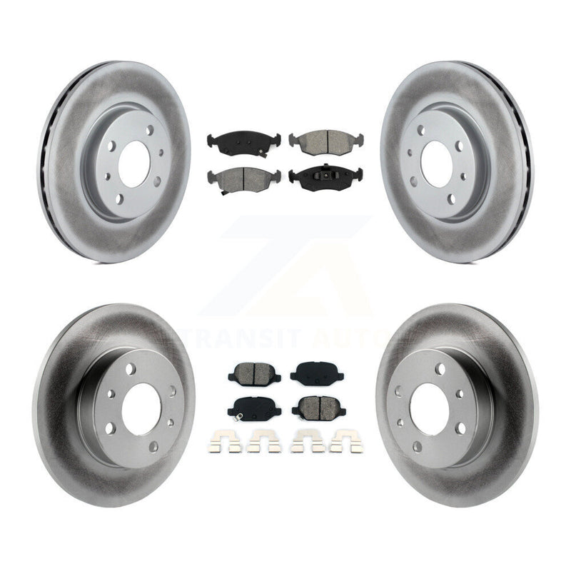 Transit Auto KGS-101083 Disc Brake Kit for 2012-2017 Fiat 500 - Front and Rear