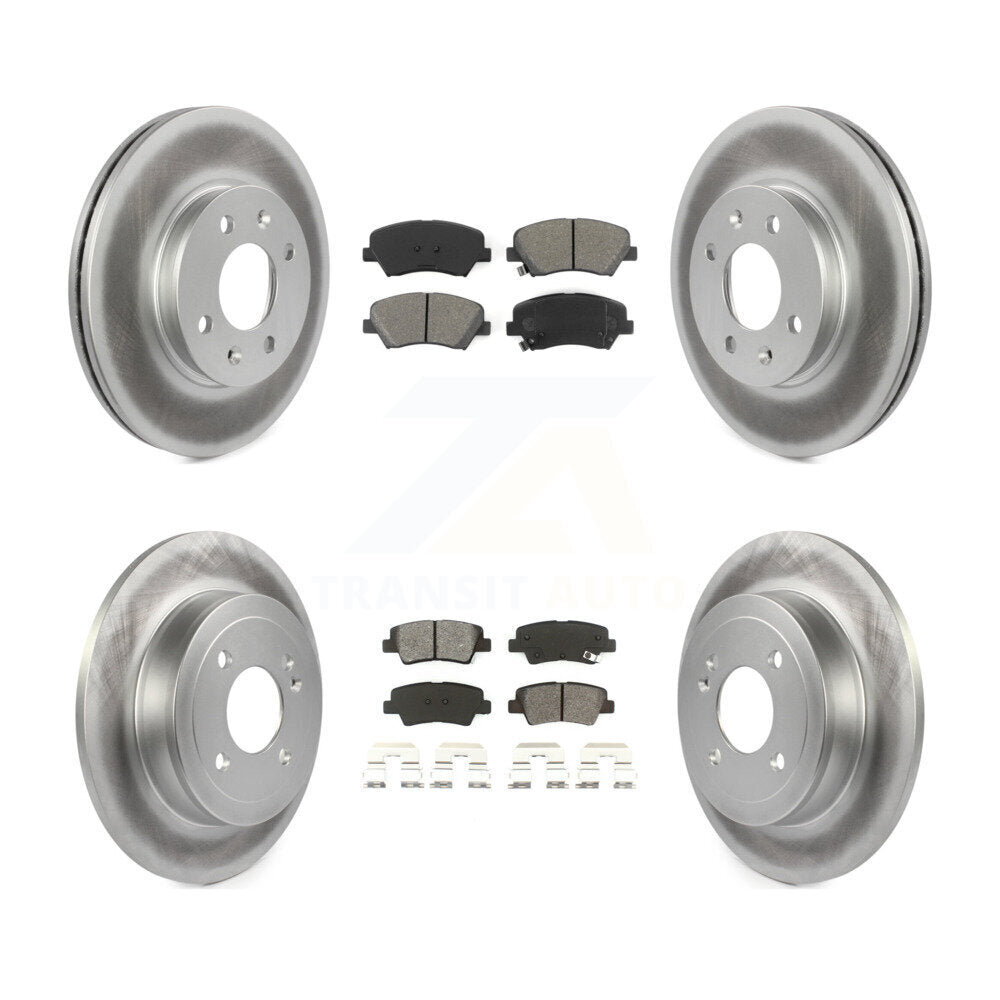 Transit Auto KGS-101086 Disc Brake Kit for 2012-2018 Kia Rio, Hyundai Accent - Front and Rear