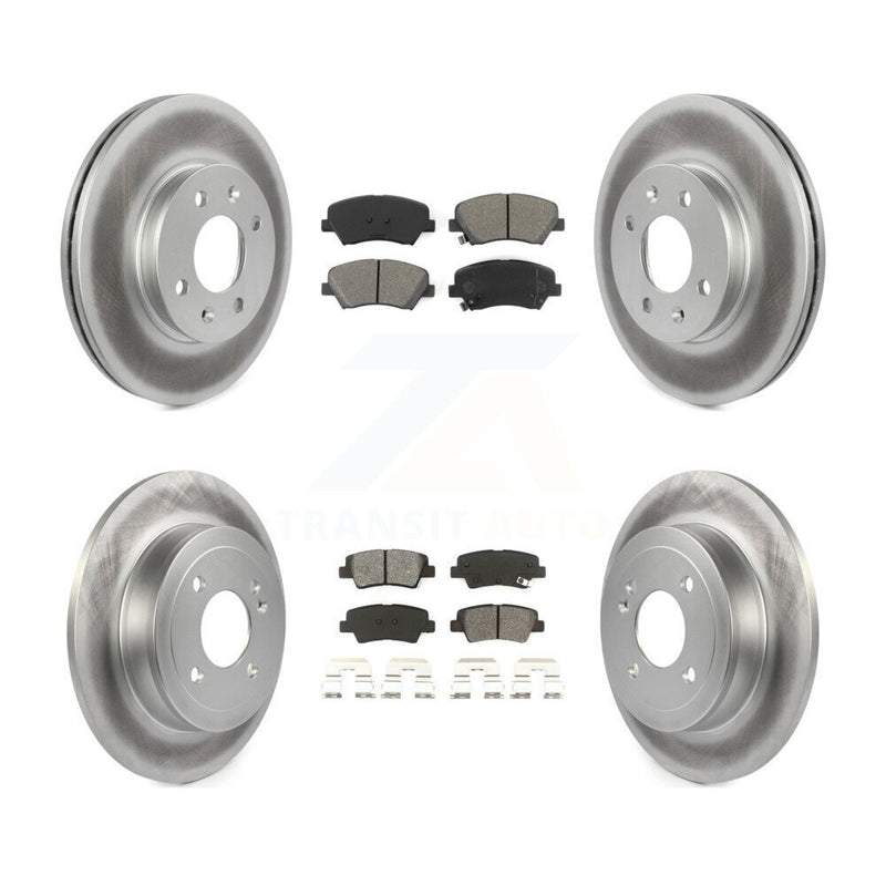 Transit Auto KGS-101086 Disc Brake Kit for 2012-2018 Kia Rio, Hyundai Accent - Front and Rear