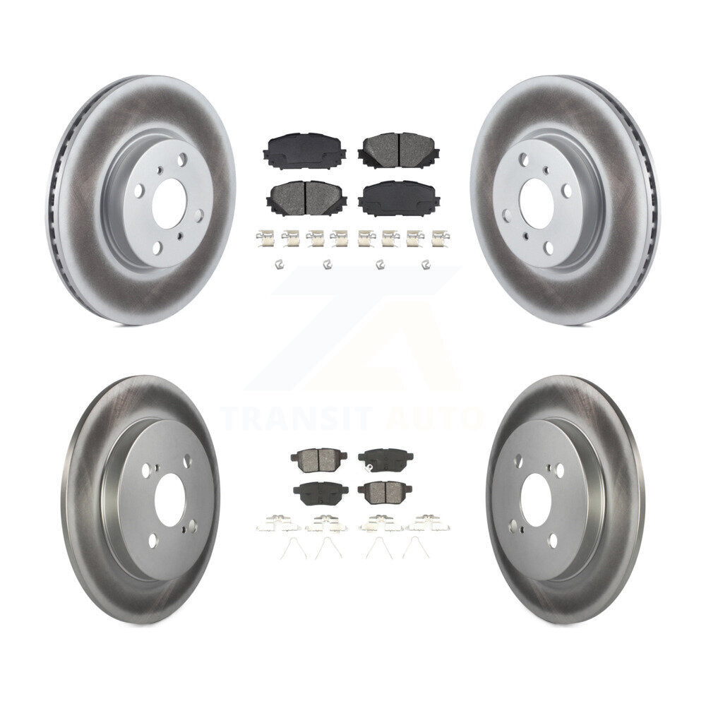 Transit Auto KGS-101087 Disc Brake Kit for 2012-2018 Toyota Yaris - Front and Rear