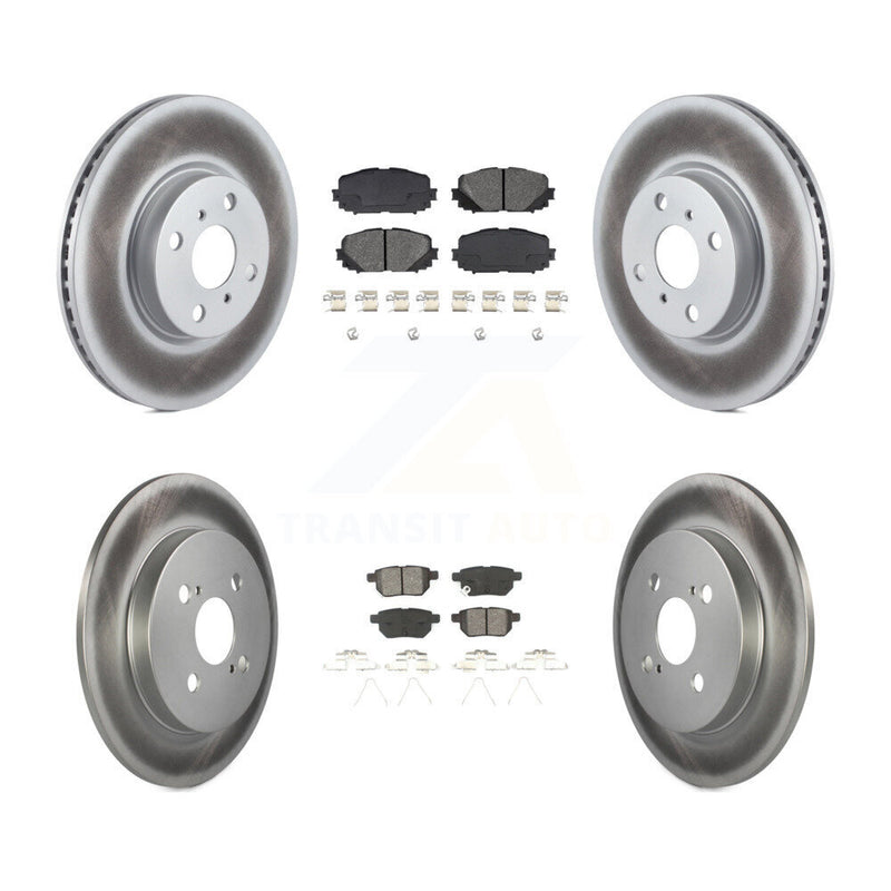 Transit Auto KGS-101087 Disc Brake Kit for 2012-2018 Toyota Yaris - Front and Rear