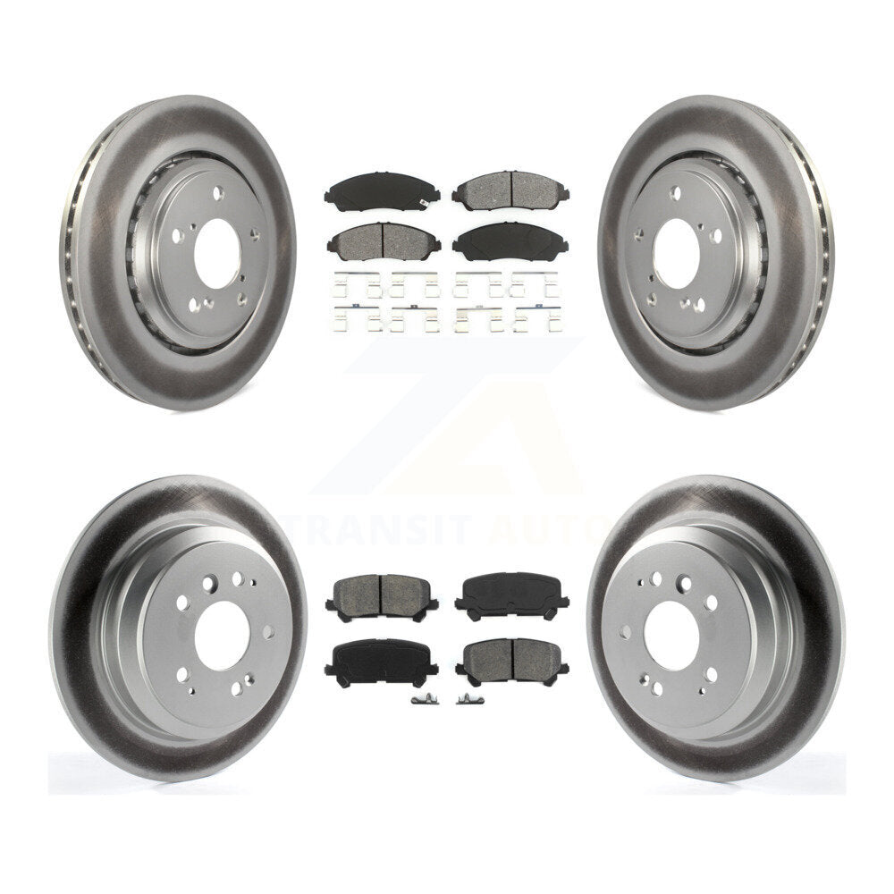 Transit Auto KGS-101101 Disc Brake Kit for 2016-2024 Honda Ridgeline, Honda Pilot - Front and Rear