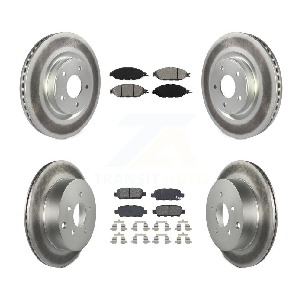 Transit Auto KGS-101102 Disc Brake Kit for 2013-2024 Nissan Murano, INFINITI QX60 and More - Front and Rear