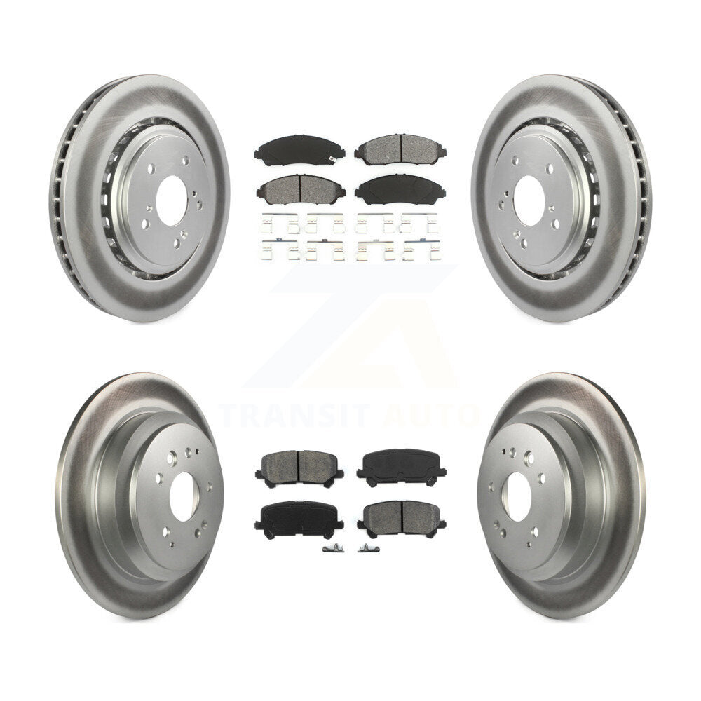 Transit Auto KGS-101105 Disc Brake Kit for 2014-2016 Acura MDX - Front and Rear