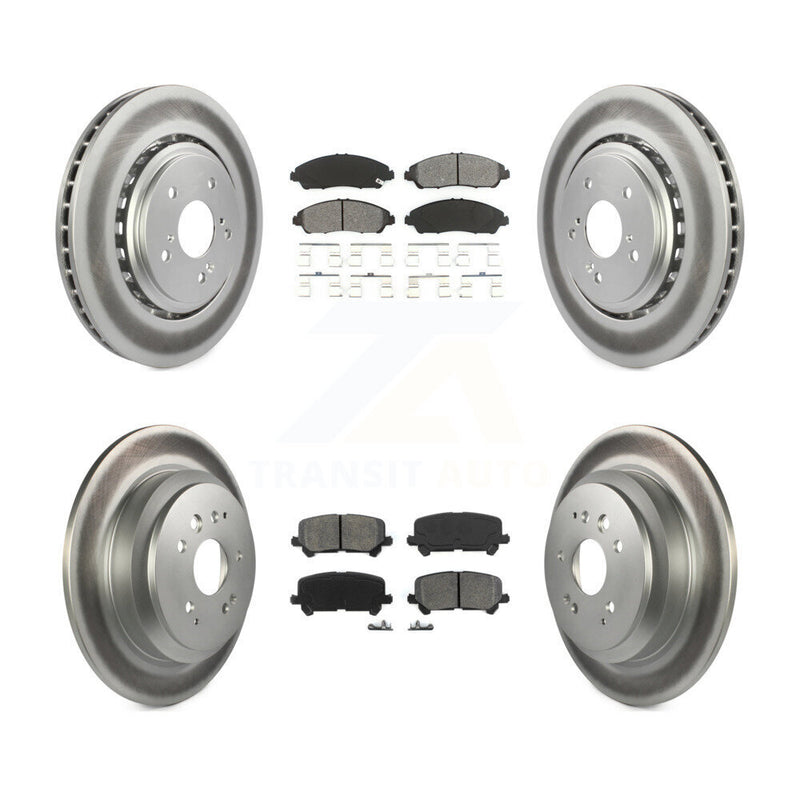 Transit Auto KGS-101105 Disc Brake Kit for 2014-2016 Acura MDX - Front and Rear