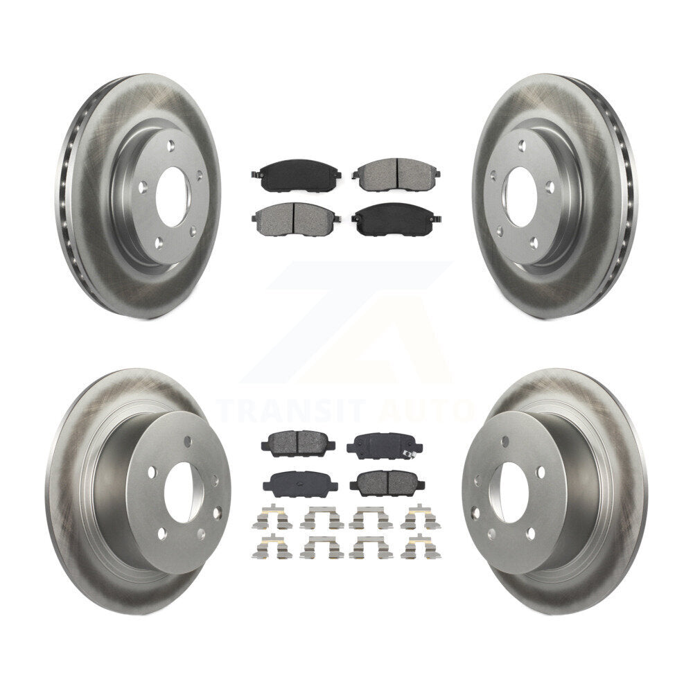 Transit Auto KGS-101109 Disc Brake Kit for 2013-2019 Nissan Sentra - Front and Rear